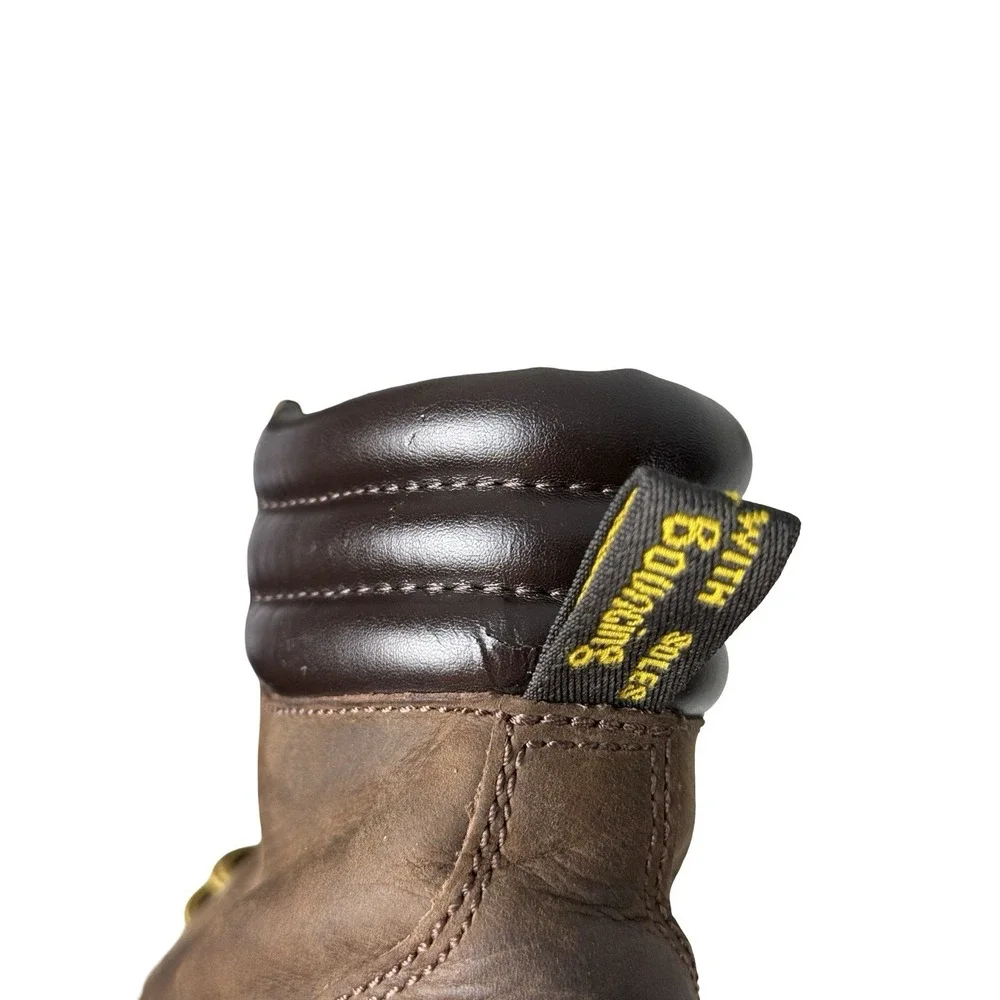 Dr. Martens Alexandra Womens US 5 Grunge Distressed Leather Lace Up Boots Nubuck